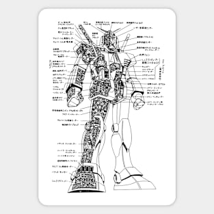 RX-78-2 sketch Magnet